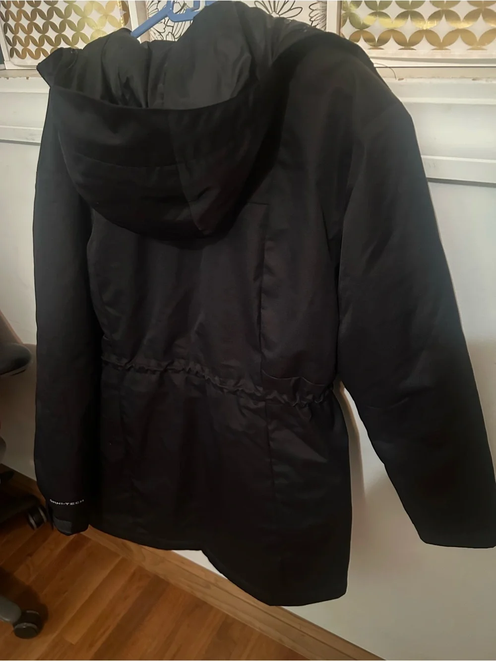 Columbia Women's Black Hooded Utility Anorak Jacket Omni Heat Lining